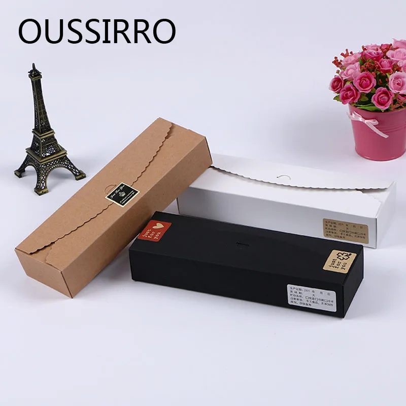 

2020 High-end White Card Leather Strip Carton Moon Cake Cranberry Biscuit Chocolate Box Can Be Customized Baking Cookie Bag