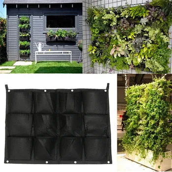 

Wall Hanging Planting Bags Vertical garden Green plant Grow Bag Vegetable Nursery Bags Seedling Pots