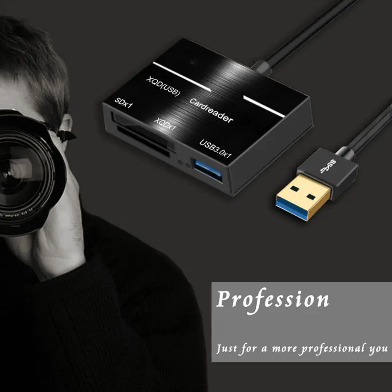 USB 3,0 XQD/SD кард-ридер концентратор адаптер Superspeed флэш-карта памяти Считывание/запись разъем для sony серии G для ОС