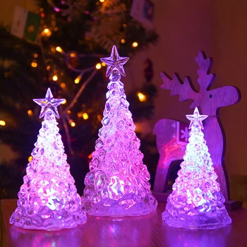 

Color Changing LED Christmas Tree Battery Operated and Portable for Dining Table Centerpieces Mantle DC120