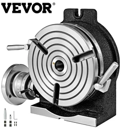 VEVOR – Table rotative de précision verticale et horizontale, inclinaison de 100 degrés, 3 fentes à 4 fentes, perceuse de fraisage 4 "/200mm 8"/360mm 