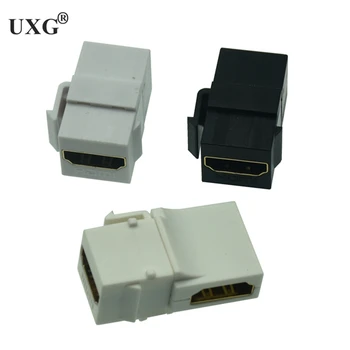 

90 Degree Right Angle HDMI Keystone Jack Female Coupler Insert Snap-in Connector Socket Adapter Port For Wall Plate Outlet Panel