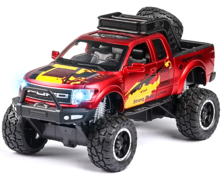 Новинка, 1:32, Ford Raptor F150, пикап, сплав, модель автомобиля, оттягивается, литая под давлением, Игрушечная машина, модель автомобиля, подарок, игрушки для детей на день рождения