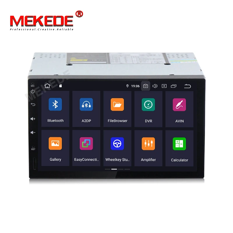 Flash Deal 7" Octa Core Android9.0 Double Din ips dsp Car Multimedia player For Universal full touch screen Car Radio with 4GB RAM 64GB ROM 3