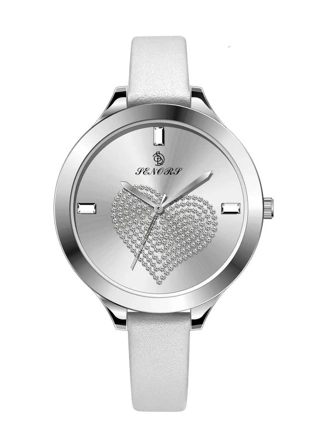 Горячая Распродажа Модные кварцевые женские часы люксовый бренд женские часы женские кожаные женские часы браслет - Цвет: silver