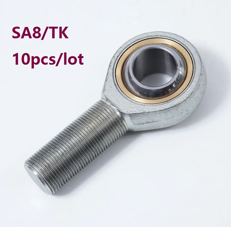 

10pcs/lot SA8/TK (d=8mm) Rod End Joint Bearing Outer male Internal Thread Metric Female Right /Left Hand Fish Eye