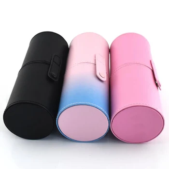 

Travel Makeup Brushes Holder PU Leather Cosmetic Pens Bag Container Lipstick Storage Holder Makeup Tools Organizer