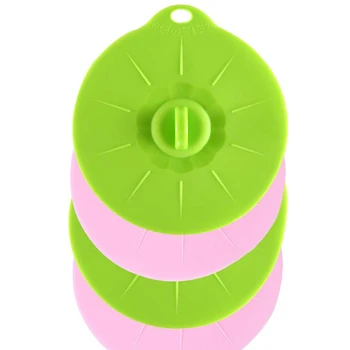 

HOT-Silicone Preservation Lids - Heat Resistant Fresh-Keeping Covers for Bowl, Plate, Cup,Microwave-Oven Fridge 4 Pieces