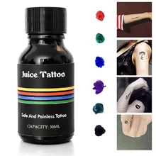 Прямая поставка 30 мл элегантная профессиональная полу тату паста органический сок конусы чернила боди-арт тату крем SMJ