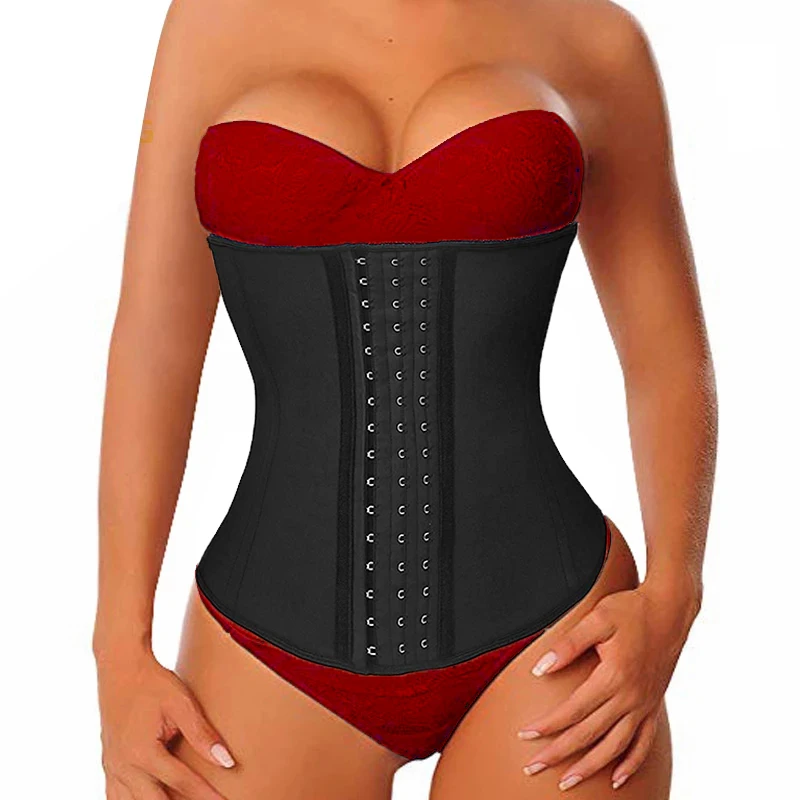 shapewear for tummy Latex Waist Trainer Corset Abdomen Slim Belt Body Shaper Modeling Strap 9 Steel Boned Waist Cincher Gaine Amincissante Trimmer target shapewear