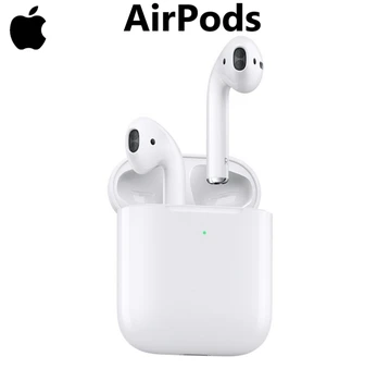 

Original Apple AirPods 2nd Bluetooth Headset with Wireless Charging Case for iPhone iPad Mac Apple Watch