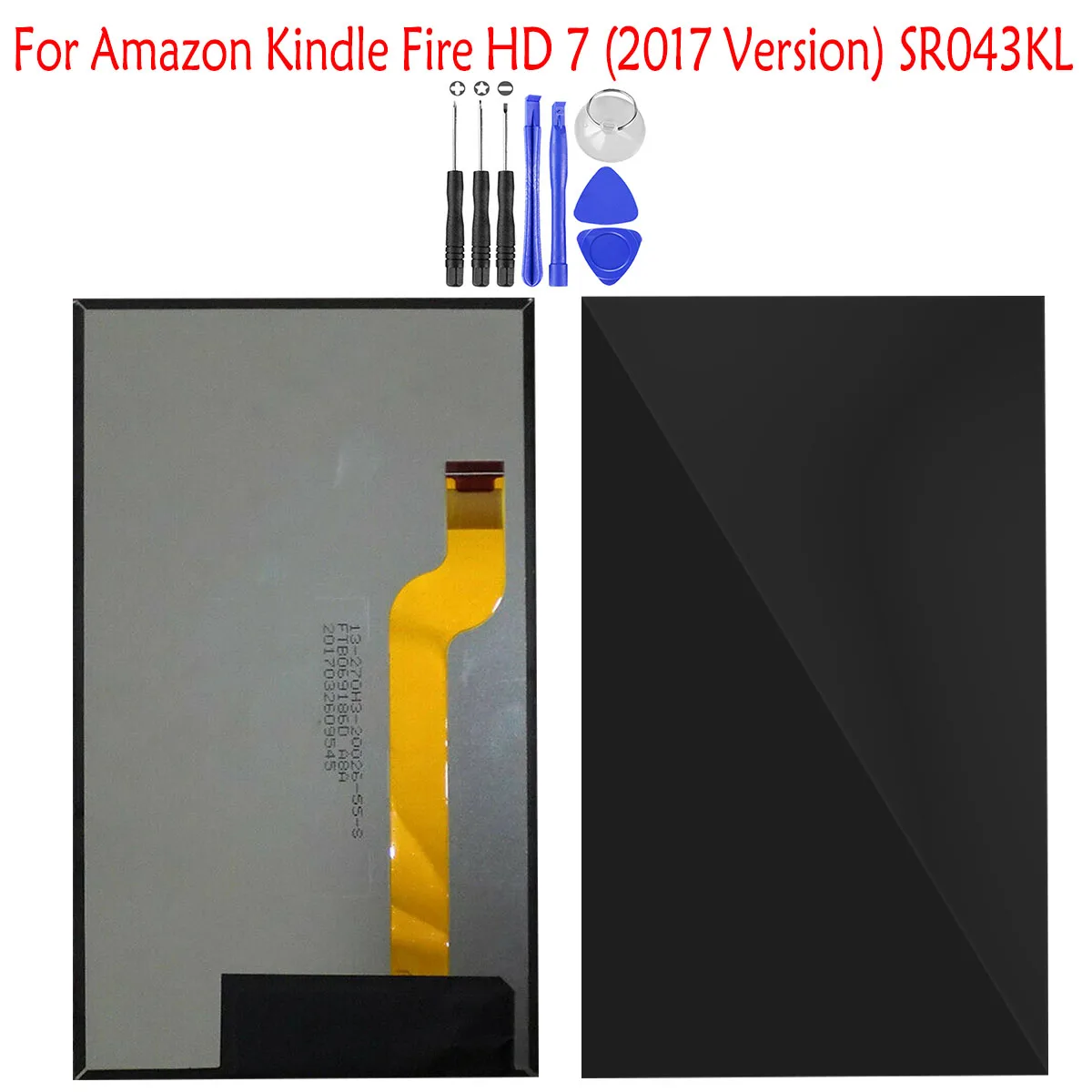 

1 Pcs For Amazon Fire HD 7 (2017 Version) SR043KL Built LCD Display Replacement Parts