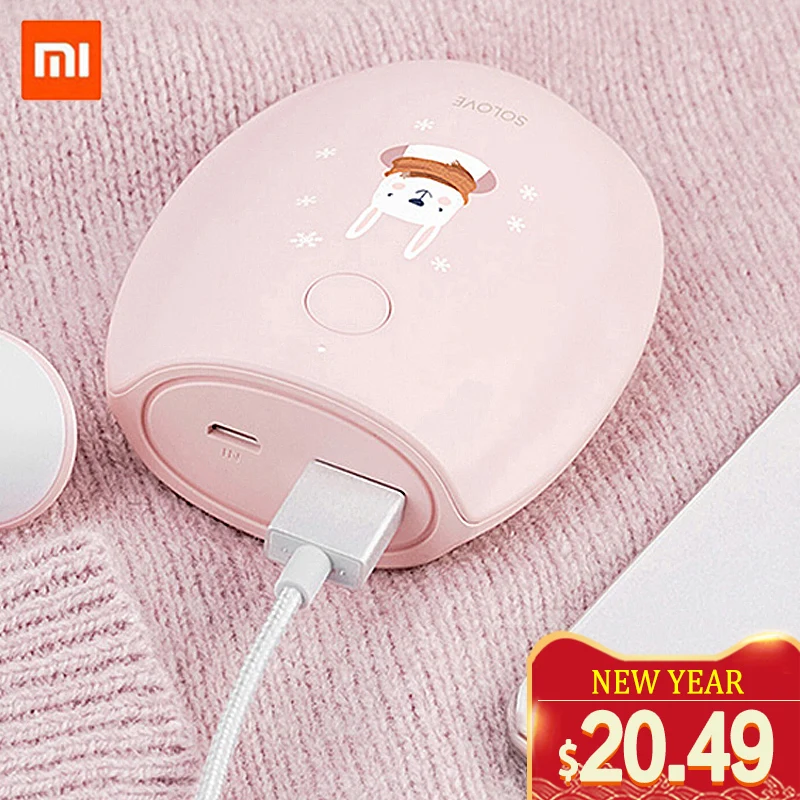  SOLOVE Hand Warmer Electric Multi-function Portable Hand Warmer USB Charging Capacity Security Prot