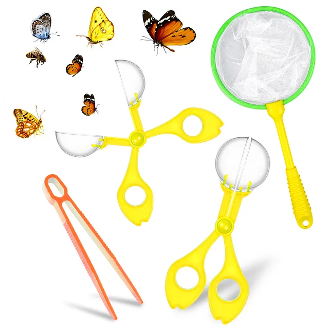 Clamp Toys Handy For Kids Collection Bug Clip Plastic Insect Catcher Scissors Educational Tweezers Camping Gift 2