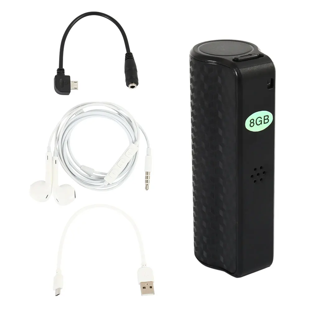 Мини скрытый Цифровой диктофон 8 Гб USB Профессиональный 600 часов звукозаписи диктофон дальний аудио рекордер