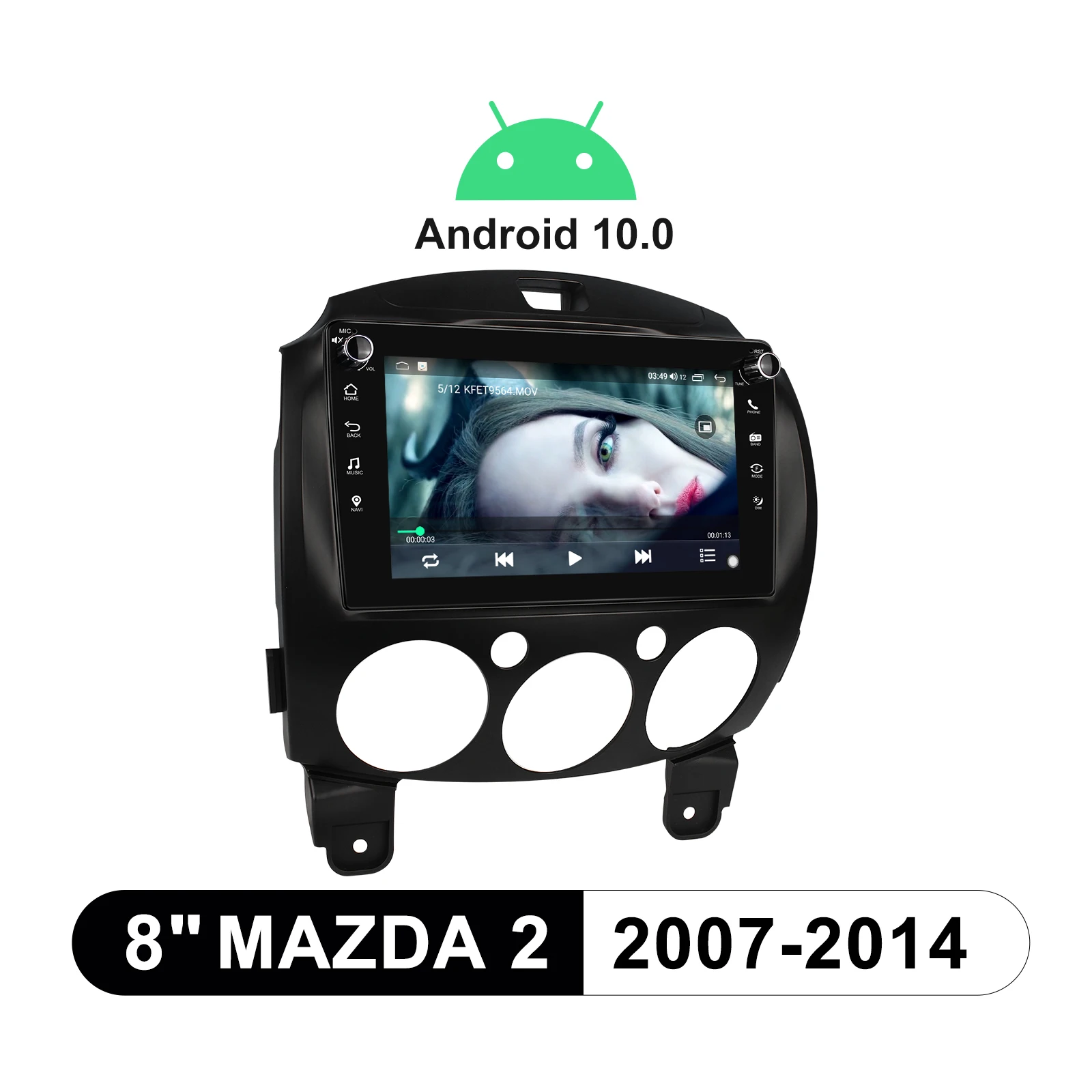 Автомобильная стереосистема Apple CarPlay 8 дюймов Android 10 1din обновленная версия с Bluetooth 5