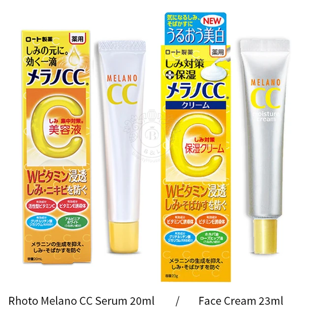 Japan ROHTO melano cc vitamin c e whitening face facial serum essence ...
