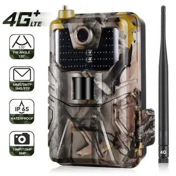 

4G 16MP IP65 1080P Hunting Camera Trail Camera 940nm Photo Traps 0.3s MMS/SMS/SMTP/FTP Wild Camera 44LED Hunter Camera Outdoor