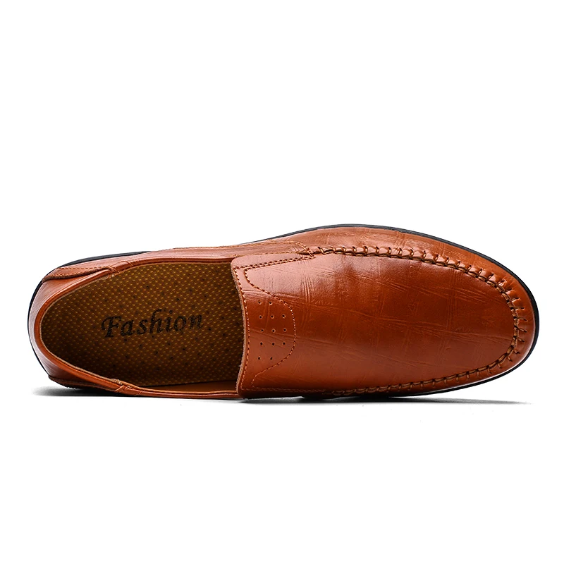 Size 44 New Fashion Summer Spring Men Driving Shoes Loafers Leather Boat Shoes Breathable Male Casual Flats Loafers%A903