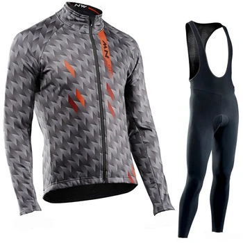

NW 2020 Pro team Cycling Jersey Clothes autumn Breathable Northwave men's long sleeve suit outdoor riding bike MTB clothing set