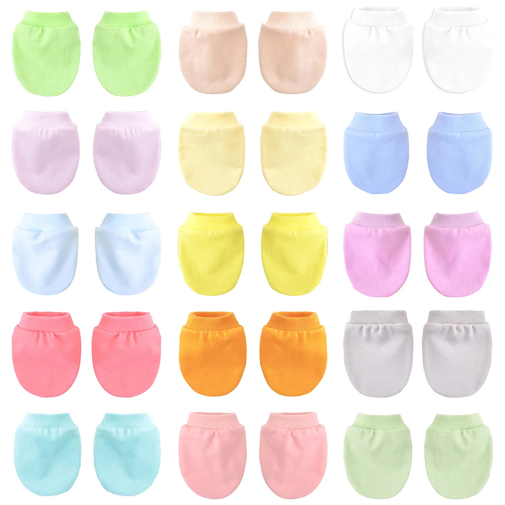 

Newborn Baby Gloves Summer Thin Solid Color Baby Gloves Newborn Bathing Gifts Children Girls Boys Anti-scratch Protection Glove