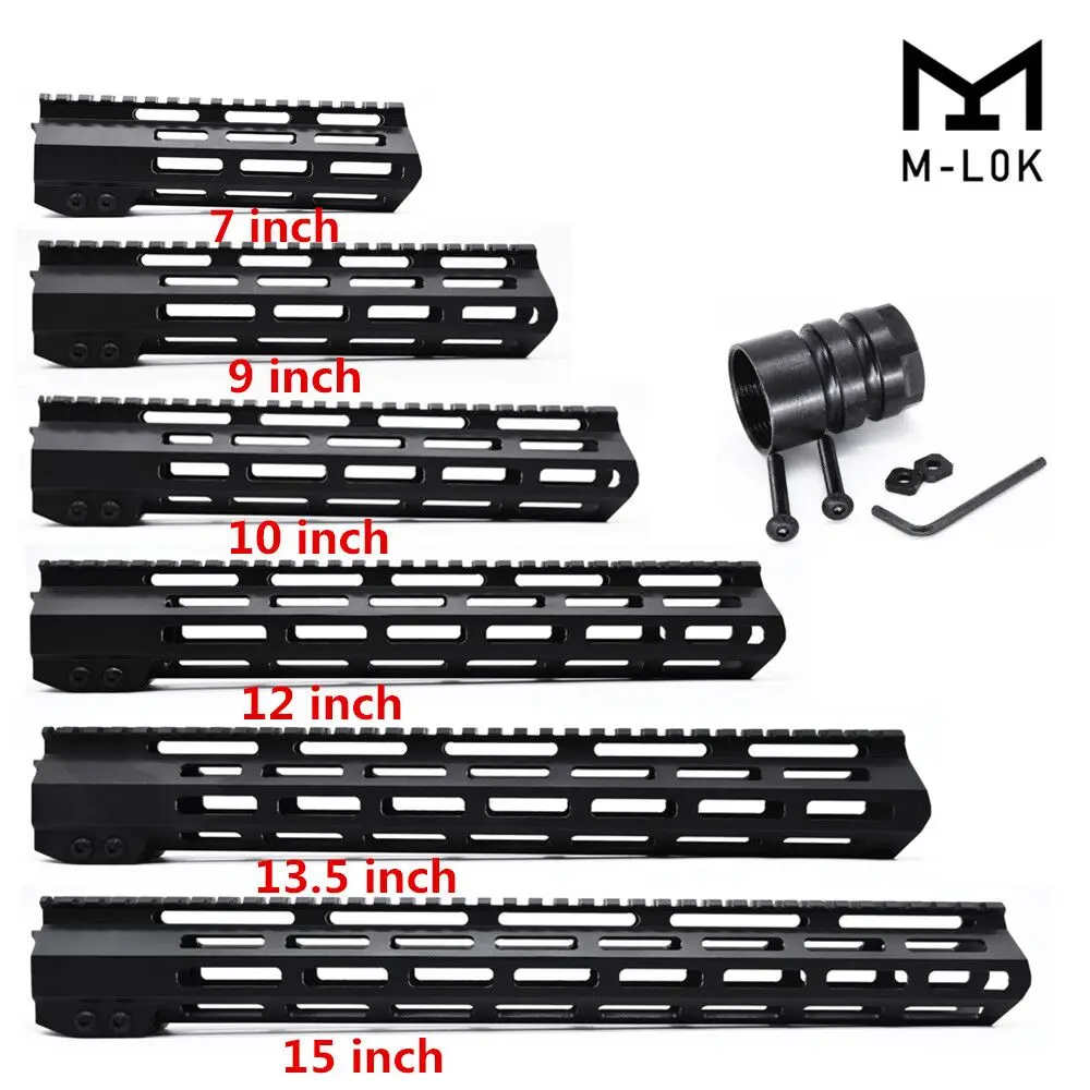 7 &quot9" 10 &quot12" 13 5 &quot15" дюймов AR15 свободном MLOK Handguard Пикатинни для Охота