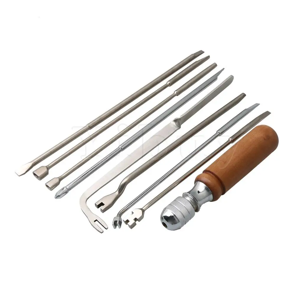 

Yibuy Multicolor Metal Piano Tuning Tool Kit Musical Instrument Tool