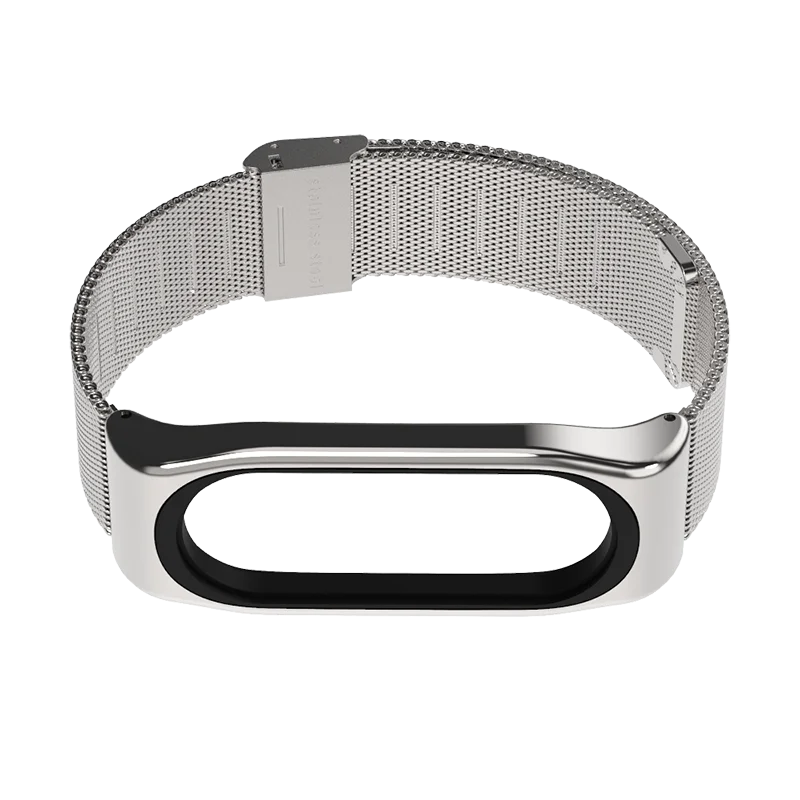 Mi jobs mi band 4 металлический браслет из нержавеющей стали для Xiaomi mi Band 4 mi Band 3 ремешок Смарт-часы mi band 4 correa браслет - Цвет: milanese silver