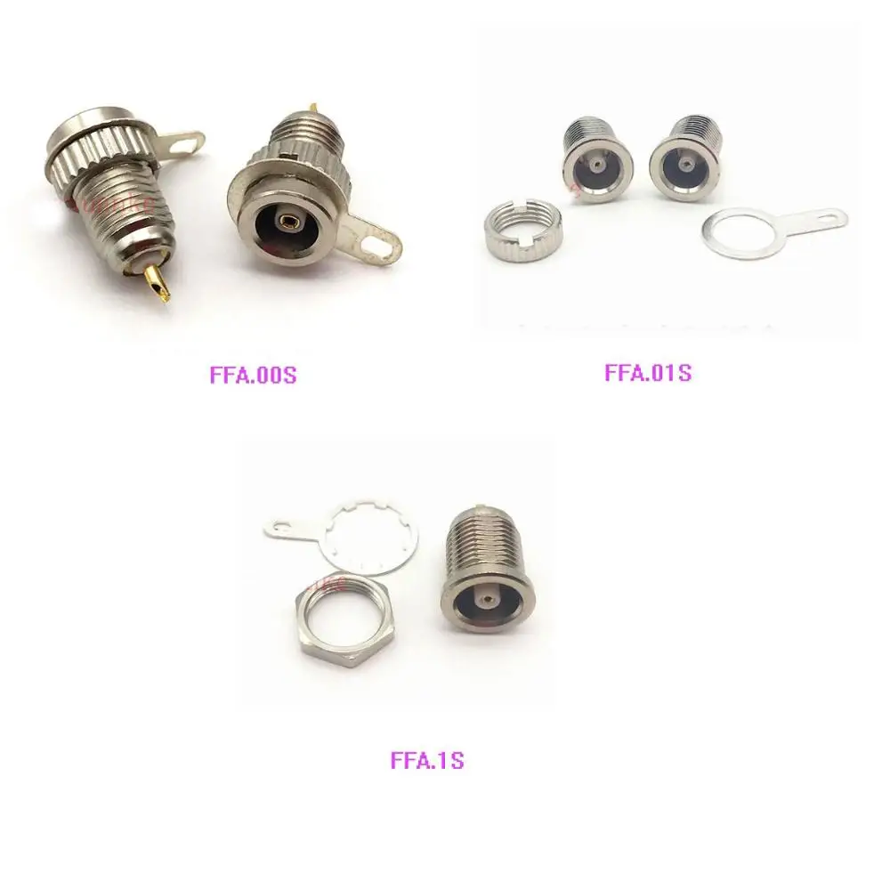 Разъем FFA.00S / 01S 1S 1PIN C5 C6 C9 гнездо гайки переборка для ультразвукового детектора