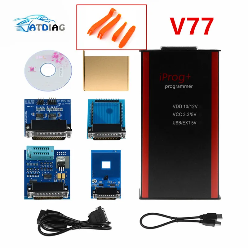

V77 Hot Iprog+ Iprog Pro Programmer Support IMMO + Mileage Correction + Airbag Reset till the year 2019 Replace Carprog/Full