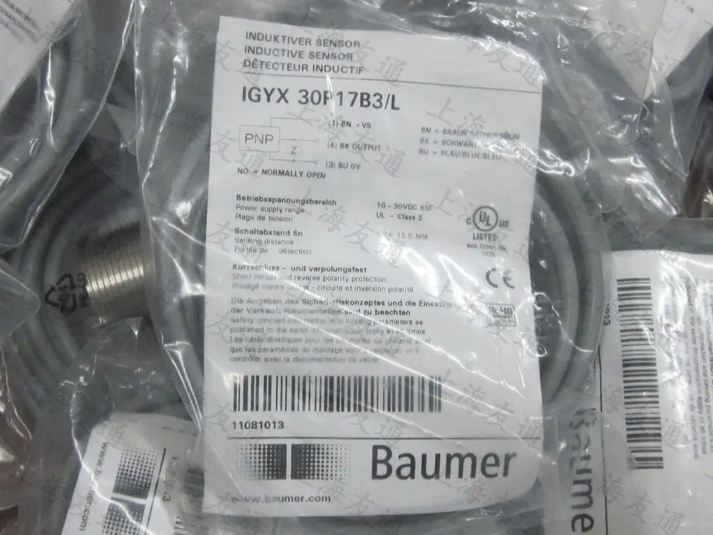 

new Baumer proximity switch IGYX 30P17B3 / L