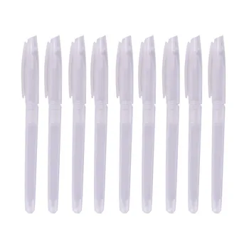 

10 Pcs New Transparent Pen Cover Gel Pen Shell Ballpoint Pen Shell Simple Styple Cheap Pen Shell Cover office supplies
