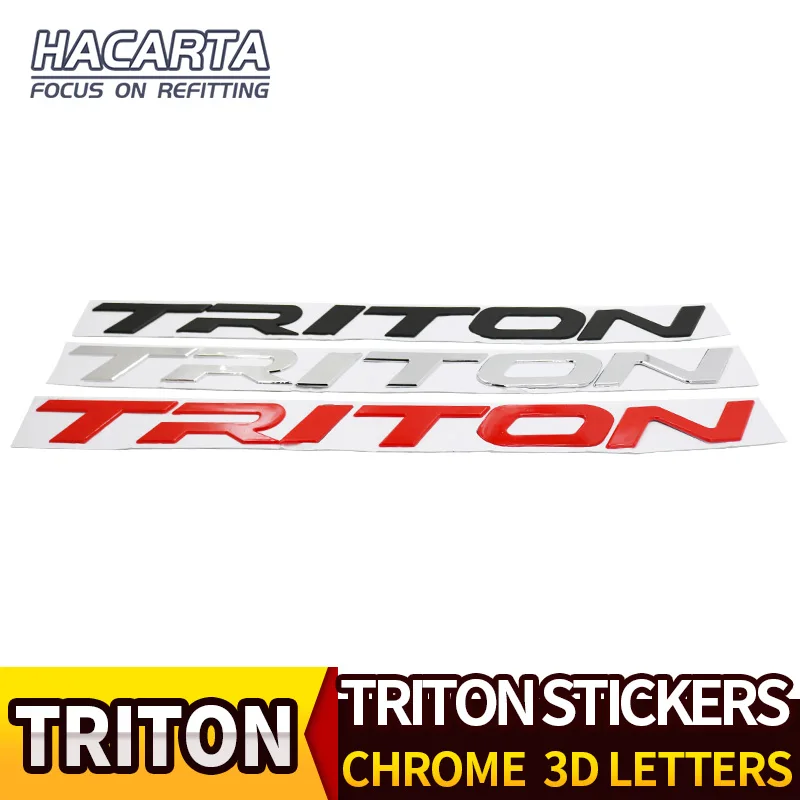 

Хромированные автомобильные 3d-буквы для Triton L200, эмблема капота, эмблема, логотип, значок, автомобильные наклейки, стильные автомобильные аксессуары, 3d-буквы