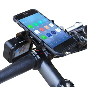 

Bicycle Handlebar Rack for Phone GPS Camera LED Lamp Mount Adjustable CNC Alloy Anodized Support Bracket For Cell Phone