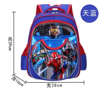 

Disney Cartoon 3D Spider-Man Captain America Children's Schoolbag Boy Kindergarten Schoolboy Backpack Fashion Waterproof bags