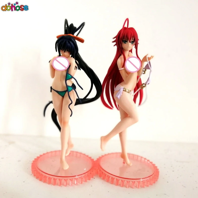 anime High School DxD action figure Rias Gremory Himejima Akeno sexy Swimwear Ver. 1/12 scale model decoration pvc toy doll 13cm
