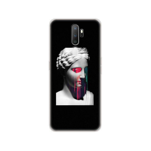 For Oppo A9 A5 2020 Case Soft TPU Phone Shell Back For OPPOA9 OPPOA5 A 9 Coque A 5 Cover Silicon Protective Funda 6.5" cat