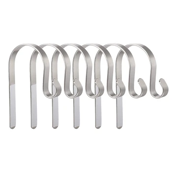 

6Pcs Christmas Stocking Holder Hooks, Metal Mantel Stockings Hangers Fireplace Hanging Clips for Christmas Party Decor