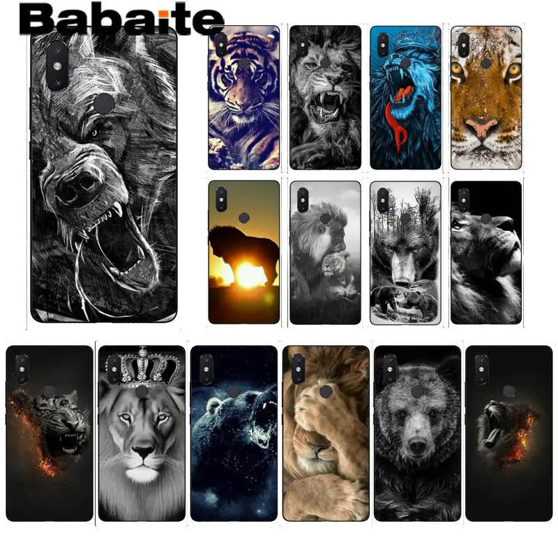 

Babaite the Russian bear tiger lion mobile TPU Phone Case For xiaomi6 MIX2 note3 redmiK20 7 xiaomi8 SE red minote4 4X note5 5A