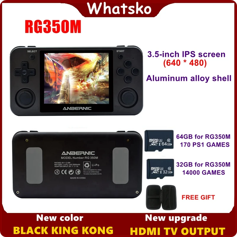 

Anbernic rg350M video game consoles hdmi 64 bit retroid pocket konsola Mini handheld game console with games 14000+ rg350 rg 350
