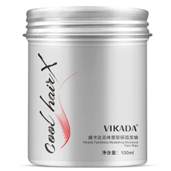 

Vikada Hair Gel Glue Wax Men Hair Moisturizing Cream Long Lasting Hair Styling Hair Mud/ Wax Clay for All Hair-Silver
