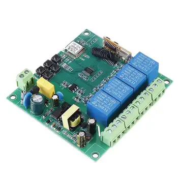 

4 CH 3500W 10A 433MHz WiFi Remote Control Switch Relay Module Motor Forward and Reverse Controller Support Phone Remote Control