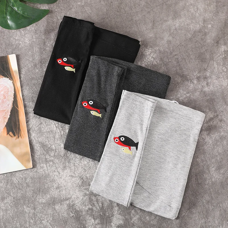 

2019 Thread Autumn New Style Small Fish Embroidered Maternity Pants