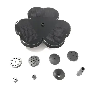

Clover Shape Solar Fountain Outdoor Pool Pond Water Pump Waterfall Garden Decor