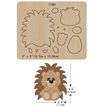 

New Hedgehog Wooden die Scrapbooking C1681 Cutting Dies
