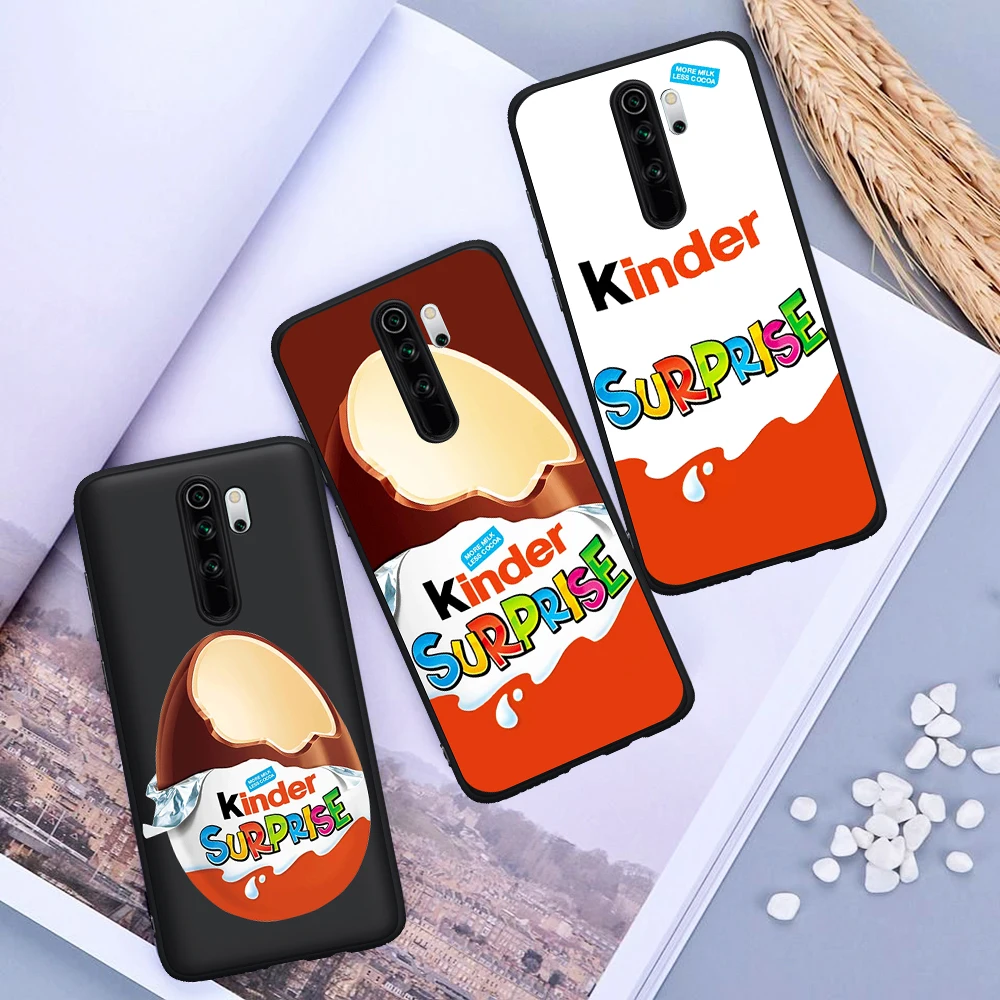 Candy Chocolate cartoon cute Kinder Joy surprise egg for Xiaomi Mi 9T Redmi Note 5 6 7 8 K20 Pro Cover Etui silicone case | Мобильные