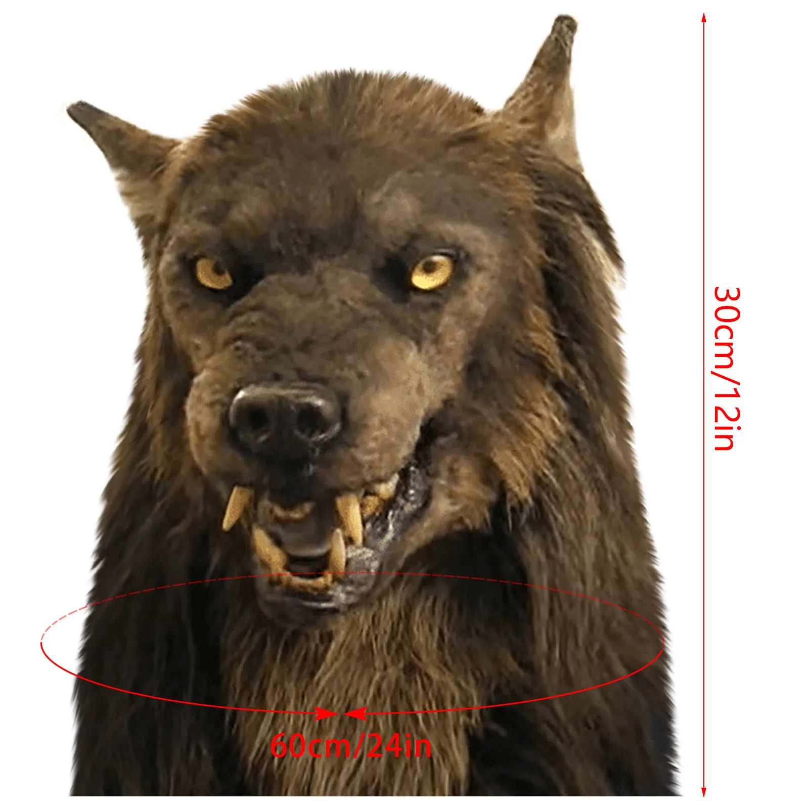 Werewolf Costume Party Mask Halloween Simulation Animal Rotate Headwear Costume Wolf Face Masks Cosplay Faceshields masker F1013