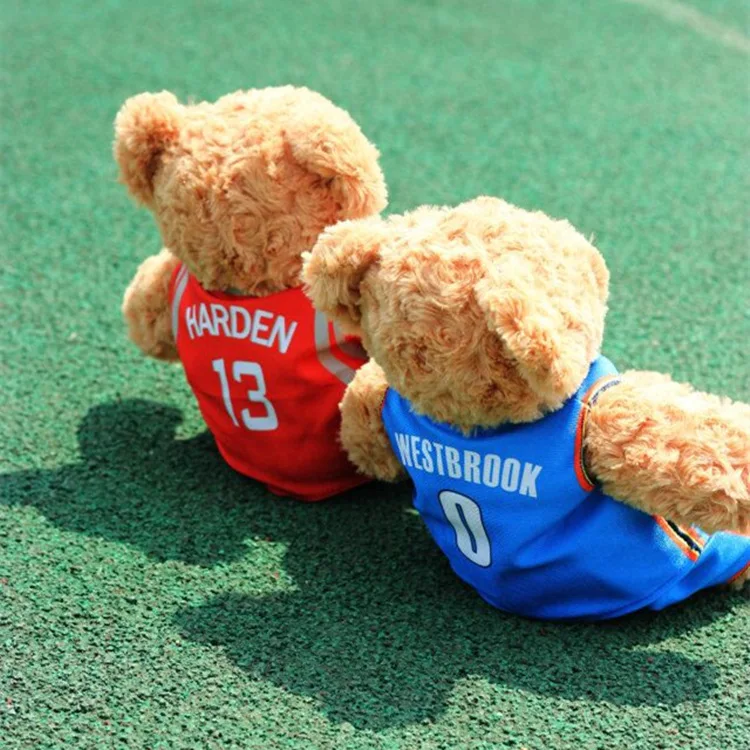 NBA All-Star Bear Doll Карри Харден Джеймс Джерси плюшевый медведь плюшевые игрушки Отправить мужской билет