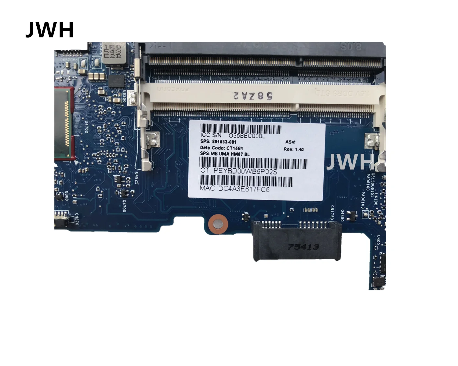 Для hp ProBook 650 G1 материнская плата 801633-001 801633-501 801633-601 6050A2566301 тестирование работы