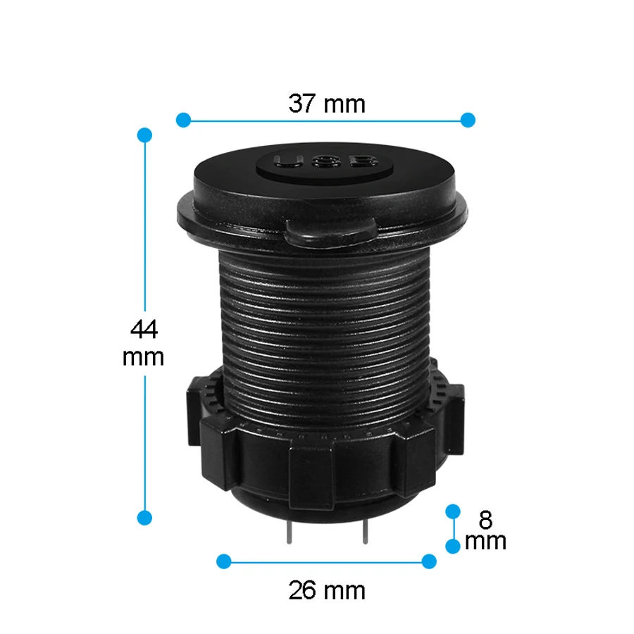 YCCPAUTO авто мотоцикл USB зарядное устройство Автомобильный USB разъем 5В 2.1A/1A два порта адаптер питания для Iphone Ipad gps зарядка 12-24 В